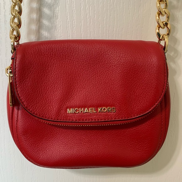 MICHAEL Michael Kors Handbags - Michael Kors Bedford Crossbody RED small